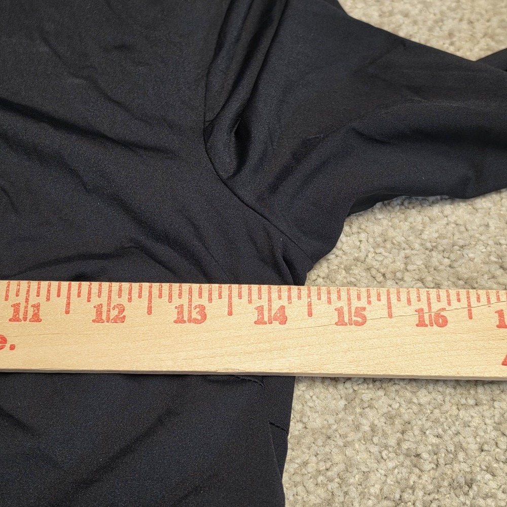 Luxeire Shirt Black Button-Down Long Sleeve Stretch New Size XXS Fitted Designer - Picture 10 of 11